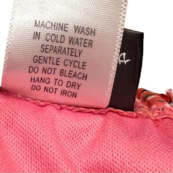 DOTS Pink Strapless Ruffled Mini Dress, Size Medium - Picture 9 of 10